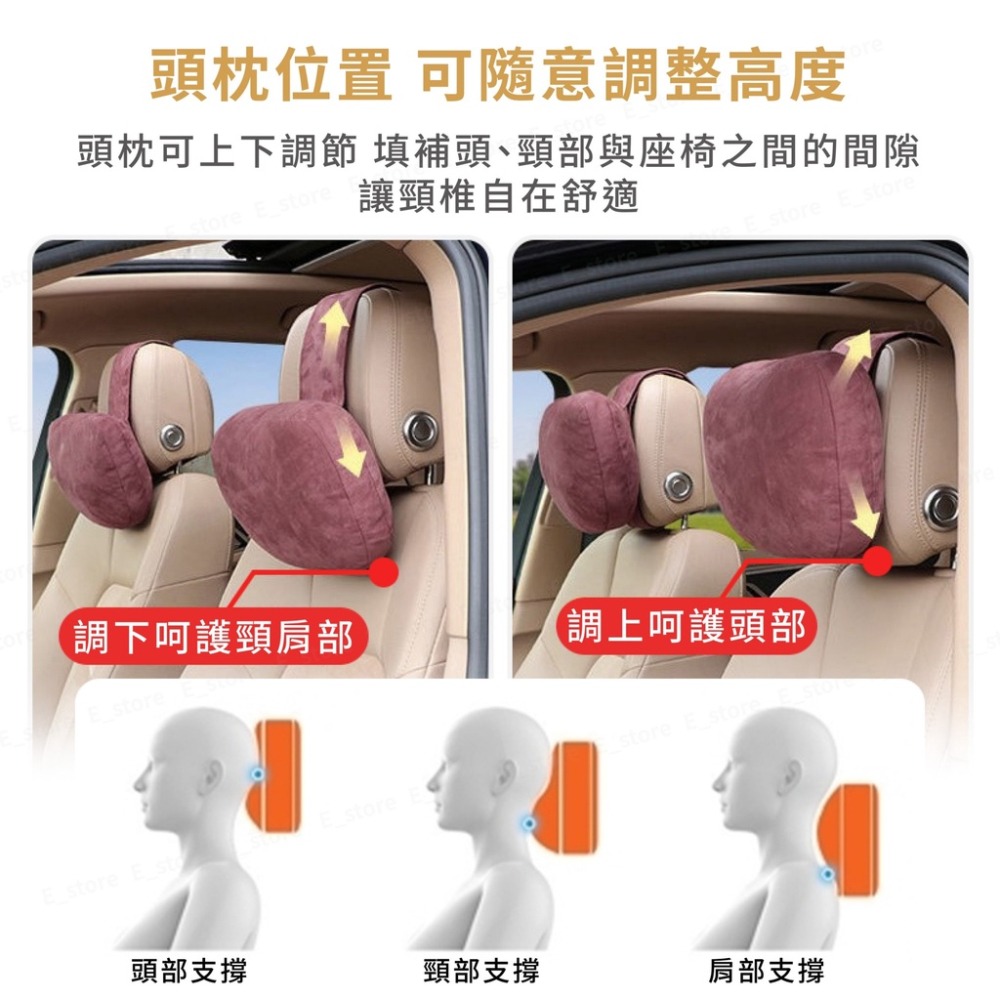 S級護頸枕 腰靠 車用護頸枕 頭枕 車用頭枕 車用腰靠墊 人體工學設計 緩解疲勞 多功能護頸枕 背靠墊 汽車頭枕-細節圖8