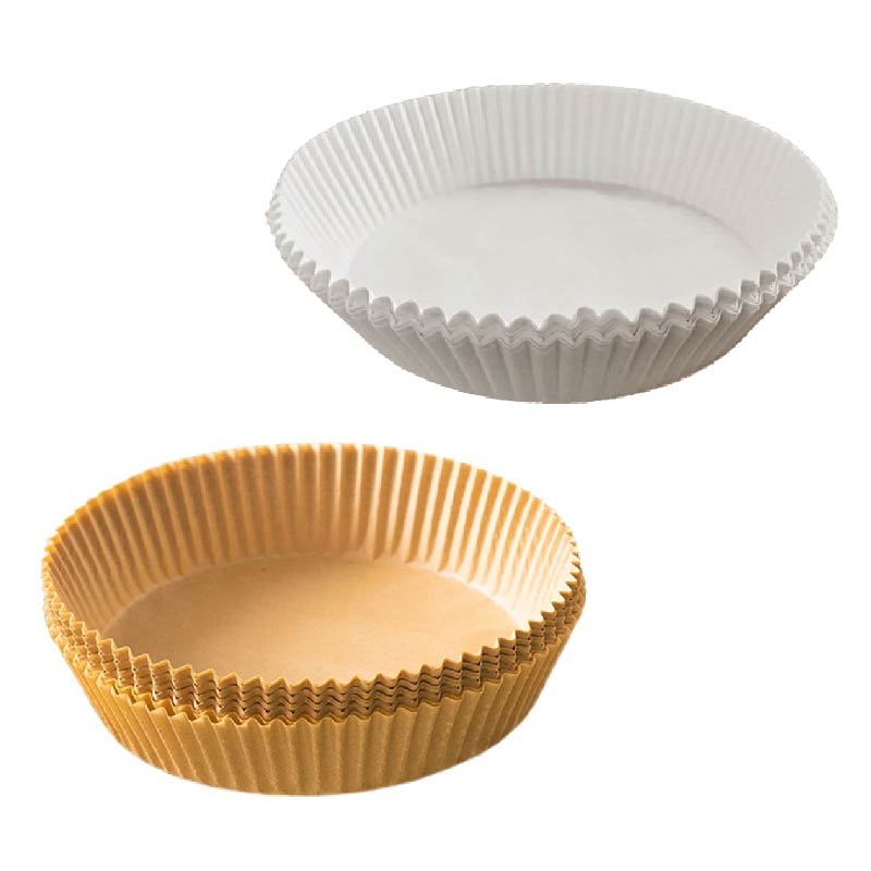 【現貨免運】氣炸鍋烘焙紙 氣炸鍋專用紙 烘焙紙盤 矽油紙盤 烘焙紙 紙盤 隔油紙 圓形烘焙紙 食品調理紙 氣炸鍋紙-細節圖2