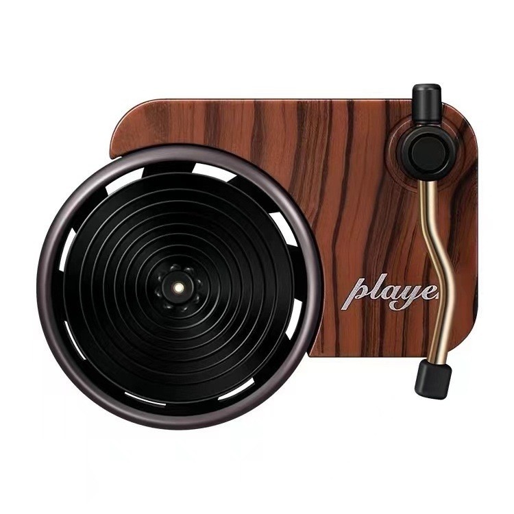 【贈香薰片*3】黑膠唱片汽車香氛 出風口車用香水夾 香薰 香氛 復古留聲機香氛 車用芳香 車用香薰 唱片機香薰-細節圖2