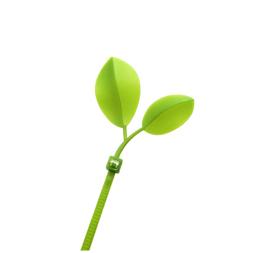 小草束帶  束帶 小葉束帶 葉子束帶 理線帶 尼龍束帶 仿真樹葉 小雨傘束帶 機車支架束帶 支架束帶-細節圖2