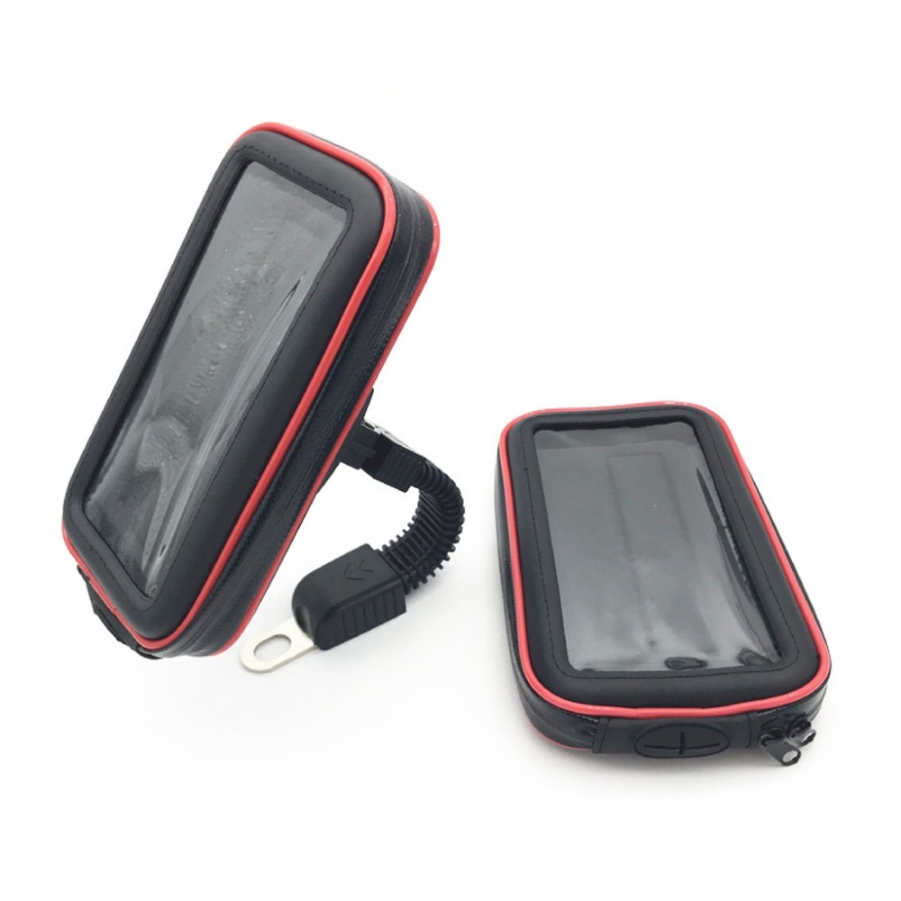 【現貨】機車防水支架包 機車支架 手機架 機車手機包 機車手機支架 支架 手機包 後照鏡 機車防水包 防水 機車手機架-細節圖2