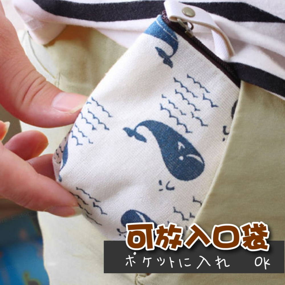 韓風碎花零錢包 日韓小清新零錢包 迷你卡通帆布 拉鍊小零錢包 可愛帆布硬幣包 女 短款 簡約印花 方便攜帶 散錢收納-細節圖4