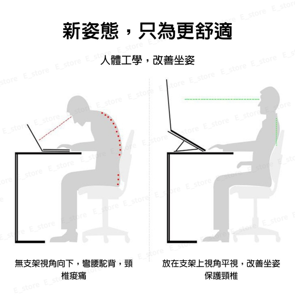 【現貨】鋁合金筆電支架 筆電支架 摺疊筆電支架 便攜式散熱支架 六檔調節 電腦架 手機支架 寬度可調節 筆電架-細節圖4
