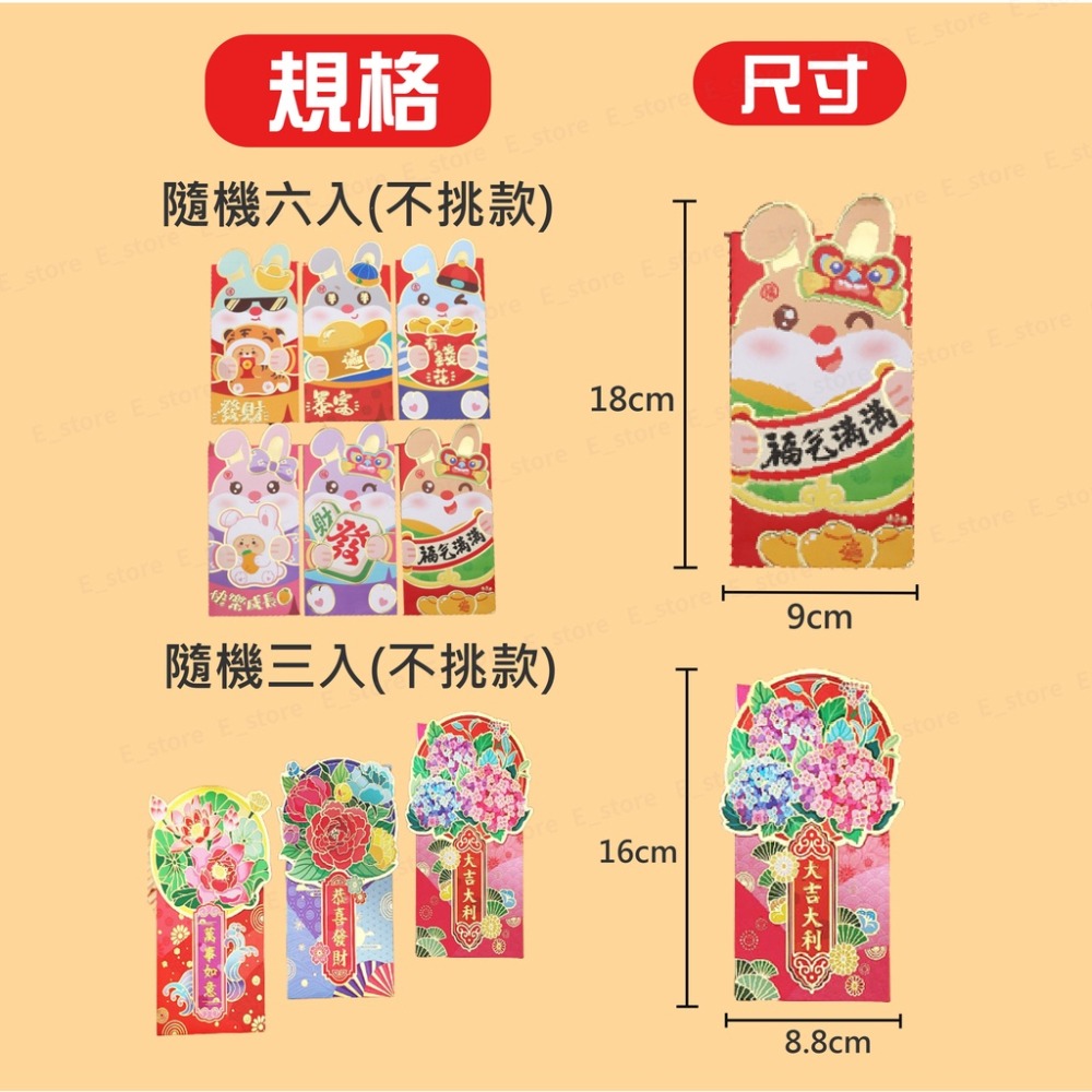 【台灣現貨+免運費】 兔年 紅包袋 2023年紅包 紅包 過年 新年 壓歲錢 春節趣味紅包 可愛紅包 兔年紅包袋 春節-細節圖8
