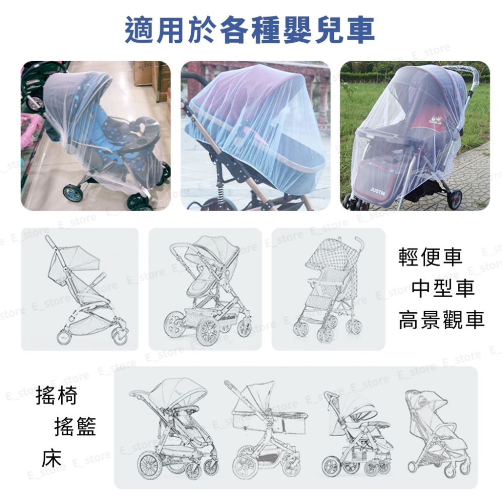 【台灣出貨】嬰兒推車防蚊蚊帳 推車蚊帳 嬰兒車蚊帳 預防登革熱 防叮 娃娃車蚊帳 蚊帳-細節圖6
