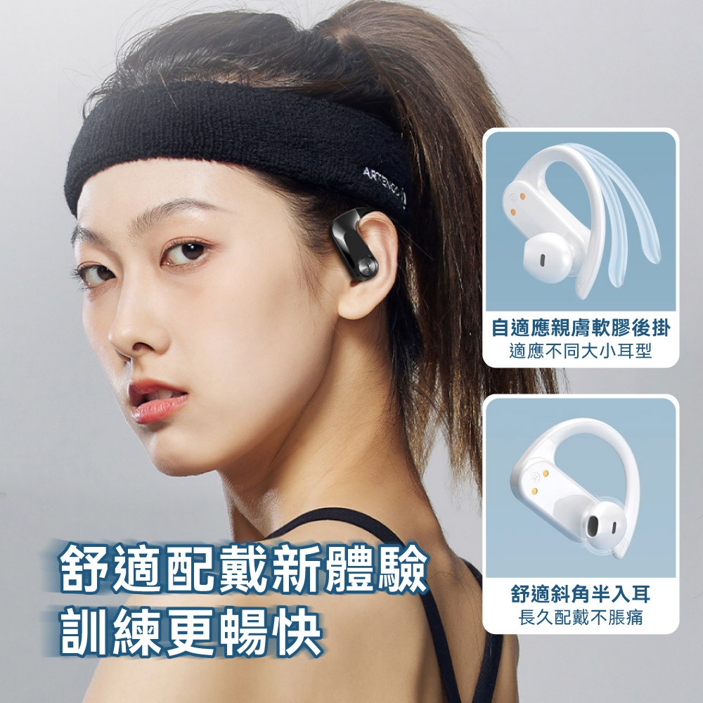 【贈記憶卡】Q2S骨傳導藍牙耳機 運動耳機 離線播放 ENC通話降噪 連電腦免驅動 藍牙5.3 藍芽耳機 掛耳式耳機-細節圖5