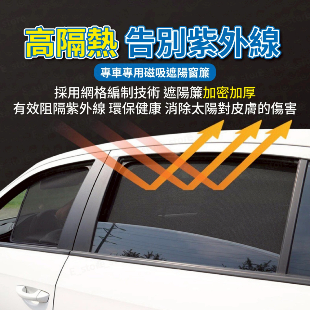 Corolla Cross 專用 磁吸式遮陽簾 磁吸式 CC 車用遮陽 防曬簾 遮陽簾 窗簾 遮陽 隔熱 防蚊遮隱私-細節圖2