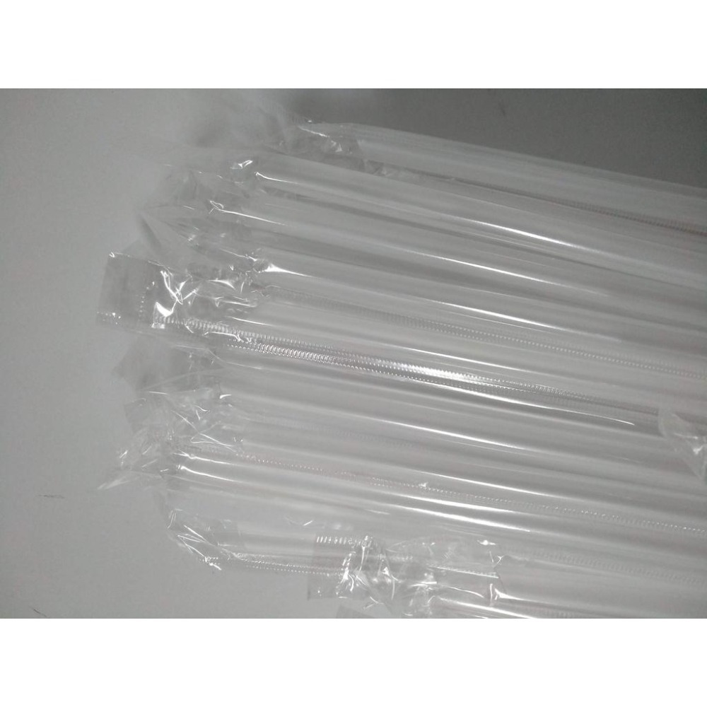 【6mm*21.5公分 獨立包裝 透明吸管 100支/200支】斜口吸管 塑膠吸管 飲料吸管 衛生吸管 一次性吸管-細節圖3