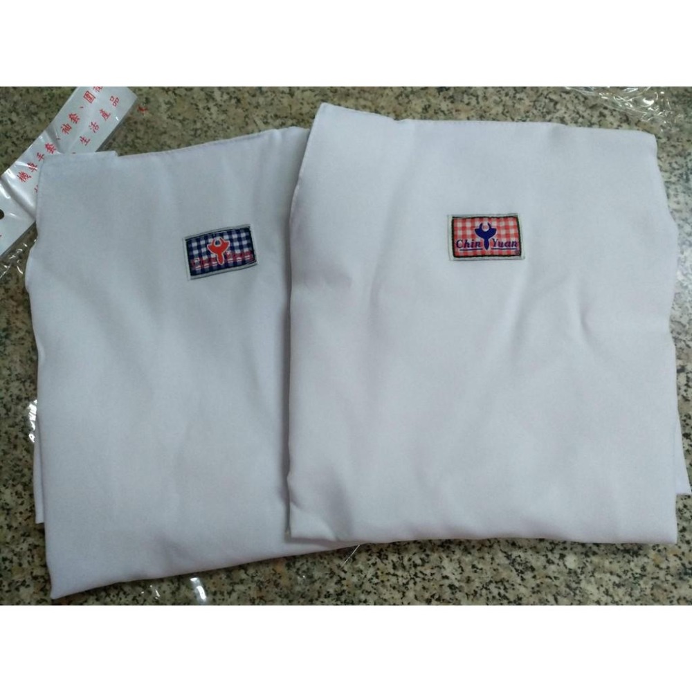 樂樂圍裙屋17D【工作服 二口袋 白色圍裙】日式圍裙 廚師圍裙 雙層布料內裡輕防水 家事圍裙 廚房 烘焙 家事 園藝-細節圖3