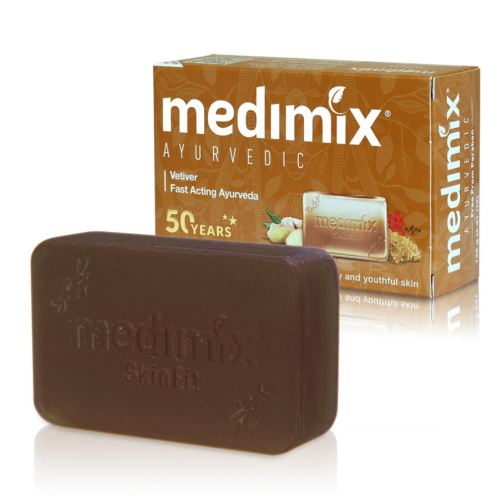【Medimix正品附發票】【岩蘭草】印度綠寶石皇室藥草浴美肌皂香皂【寧靜之油】 (125克)-細節圖11
