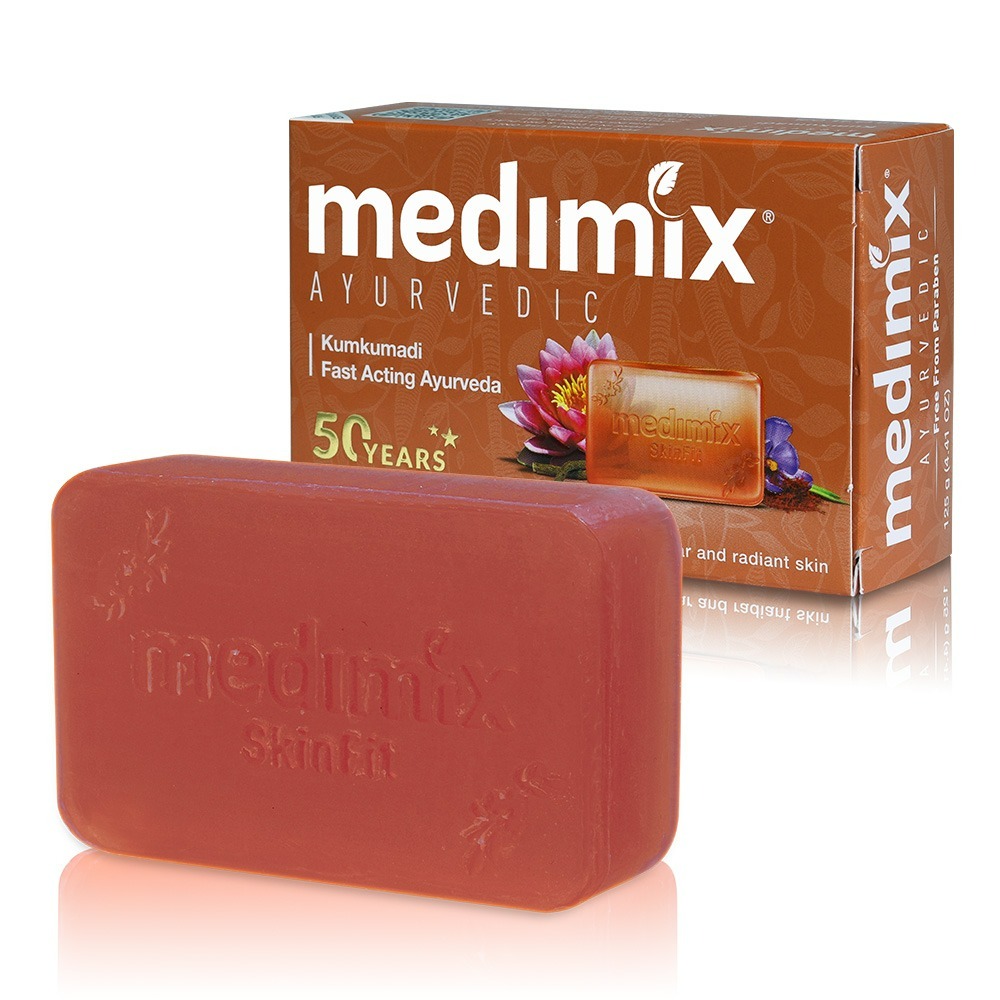 【Medimix正品附發票】【藏紅花】【透亮光澤】印度綠寶石皇室藥草浴美肌皂 香皂 (125克)-細節圖3