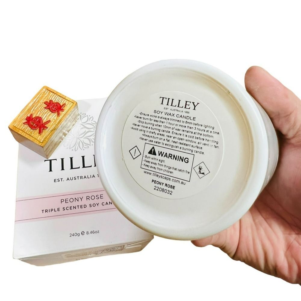 【TILLEY正品附發票】【牡丹玫瑰】澳洲皇家特莉百年香氛【微醺香氛蠟燭】【花香調】(240g)-細節圖4