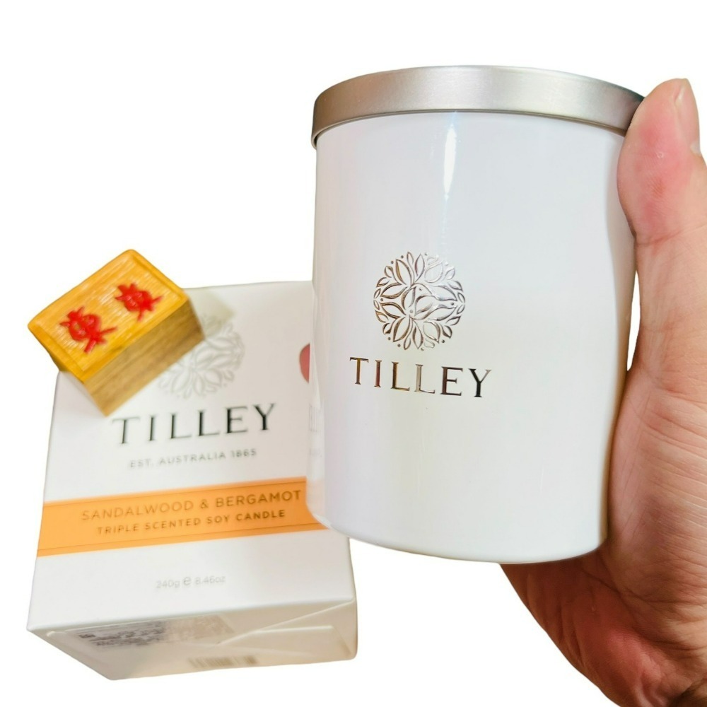 【TILLEY正品附發票】【檀香與佛手柑】澳洲皇家特莉百年香氛【微醺香氛蠟燭】【木質調】(240g)-細節圖3