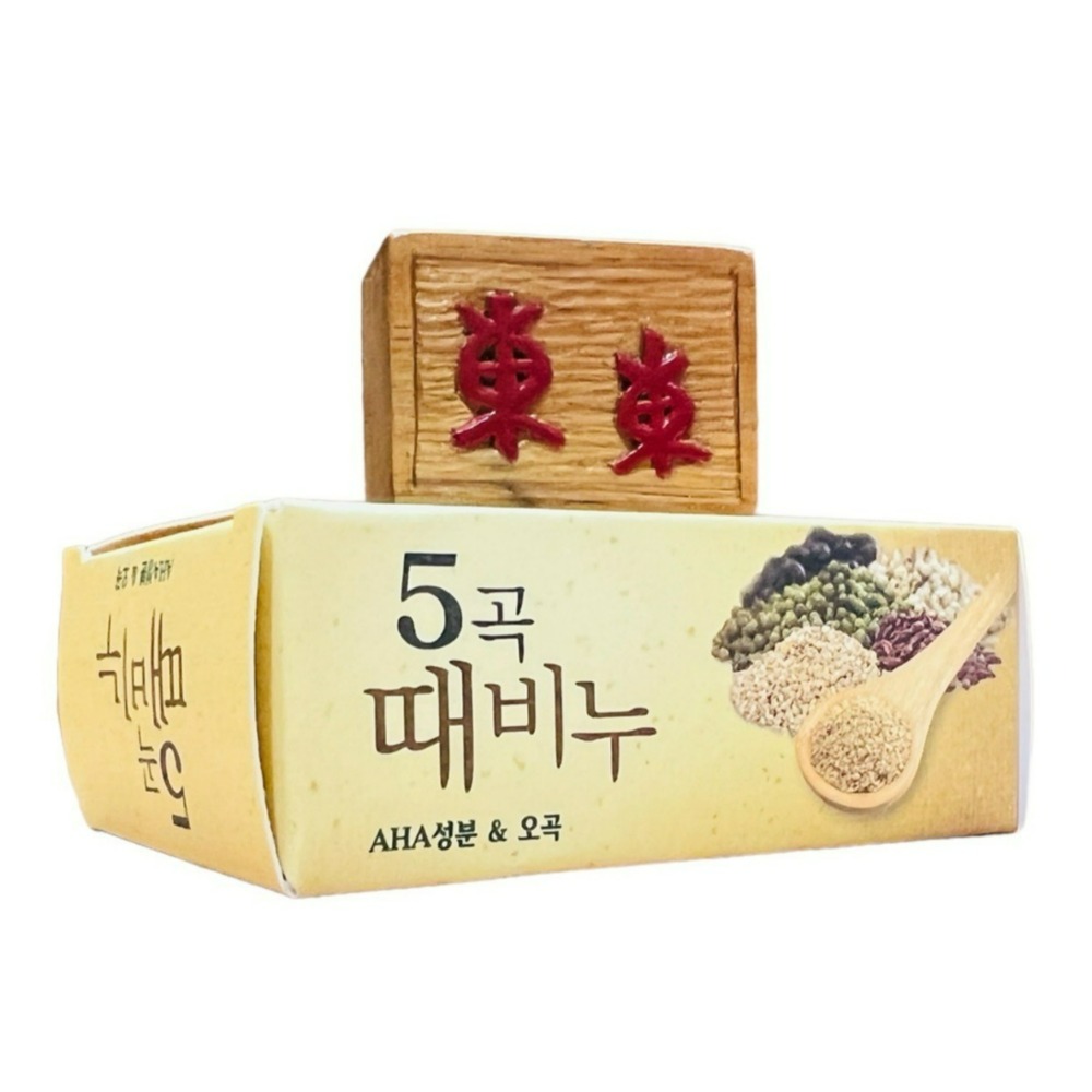 【MKH無窮花正品附發票】【五穀】【柔嫩彈性】韓國汗蒸幕去角質搓仙皂香皂 (100克)-細節圖6