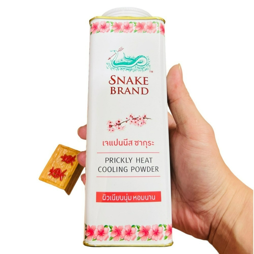 【Snake Brand正品附發票】【粉紅花香】泰國 蛇牌 爽身粉【日本櫻花萃取、潤澤肌膚】(140g/280g)-細節圖6