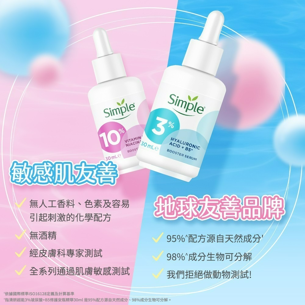 【Simple清妍正品附發票】【超能3%玻尿酸+B5修護安瓶精華】(30ml)-細節圖6