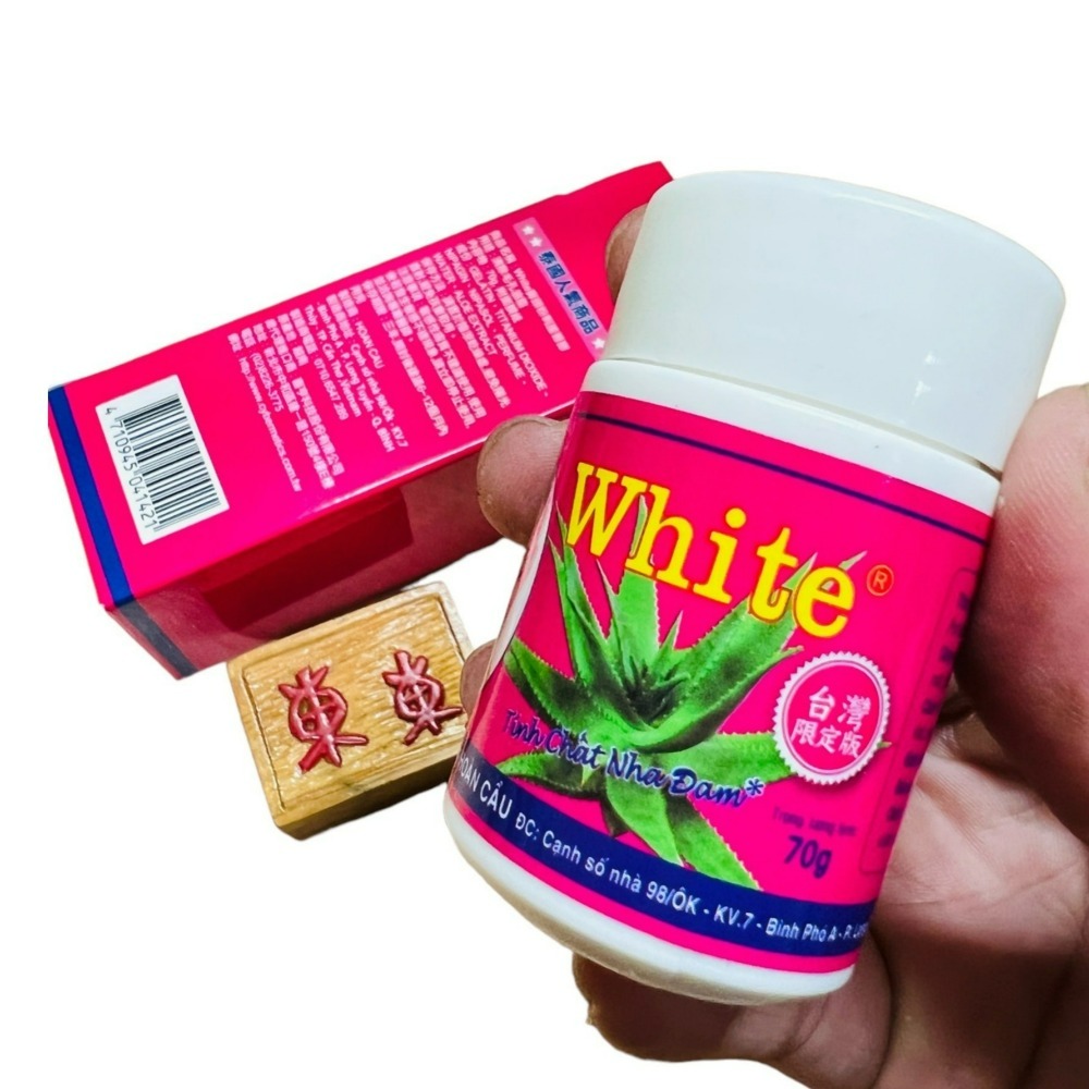 【White正品附發票】【鼻頭粉刺蘆薈膠】【70g】泰國 White蘆薈膠毛孔粉刺凝膠面膜 (附面膜紙)-細節圖11