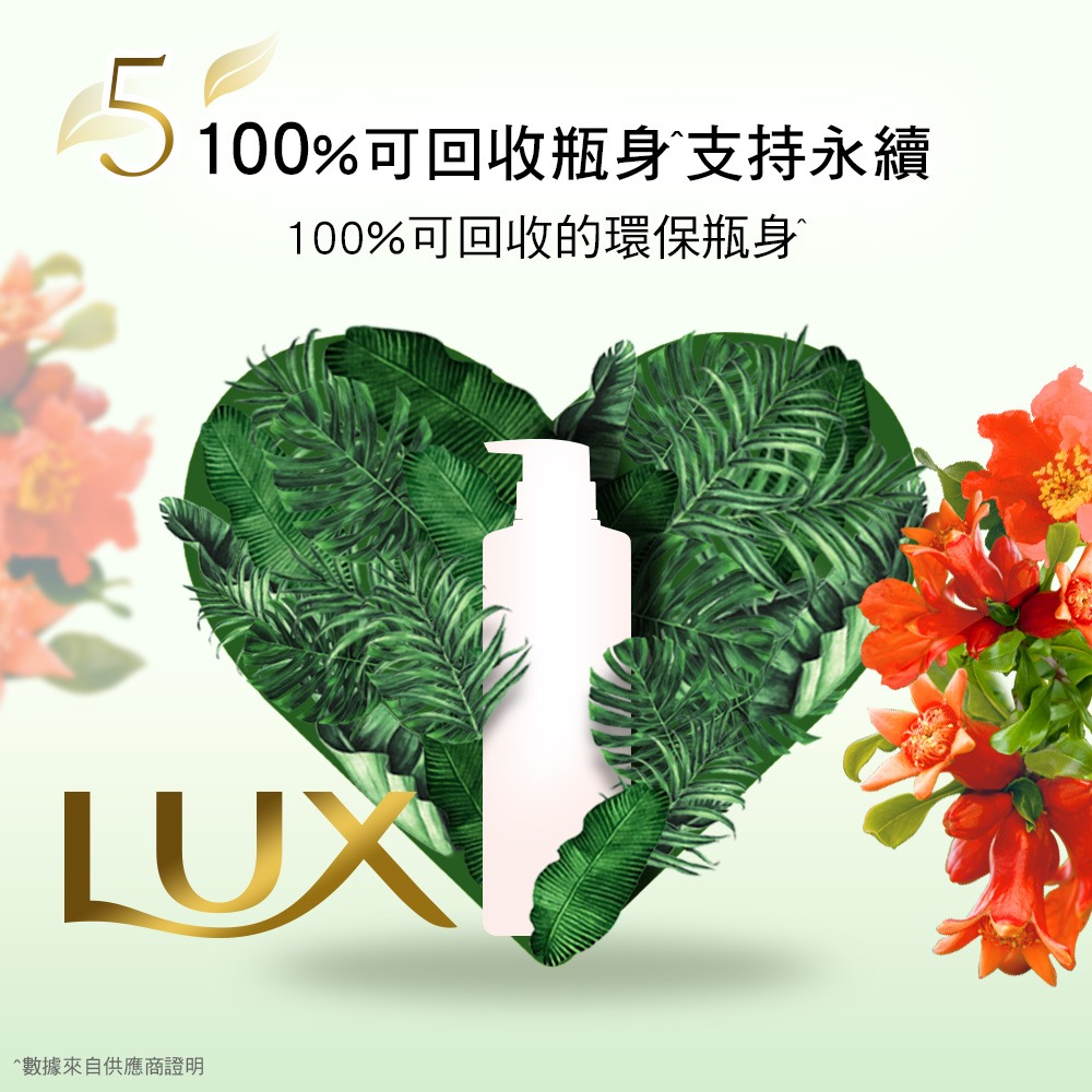 【LUX麗仕正品附發票】【天竺葵X石榴】【植萃香氛沐浴露】【550g】-細節圖7