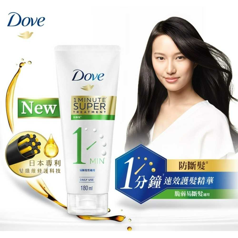 【Dove多芬正品附發票】【防斷護髮】【1分鐘護髮精華】【180ml】-細節圖3