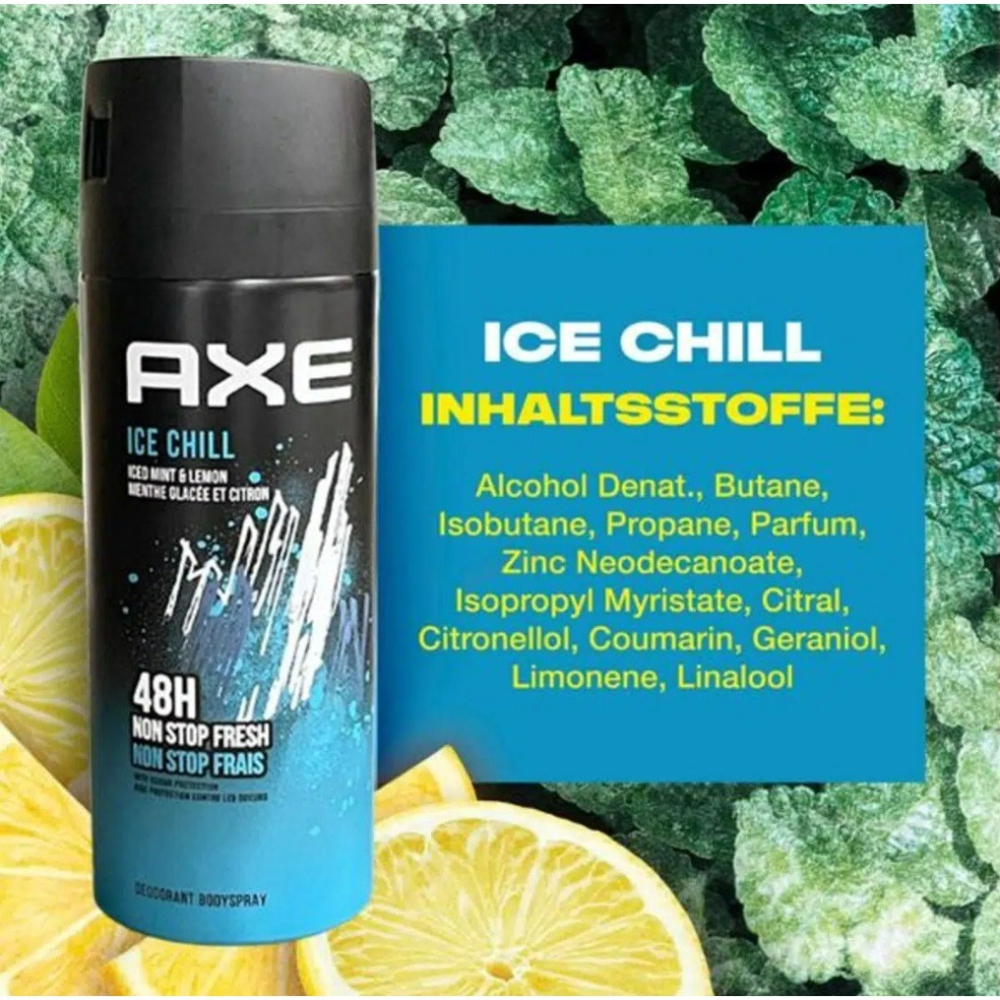 【AXE戰斧正品附發票】【體香噴霧】【ICE CHILL-冷冽放鬆】【150ml】-細節圖4