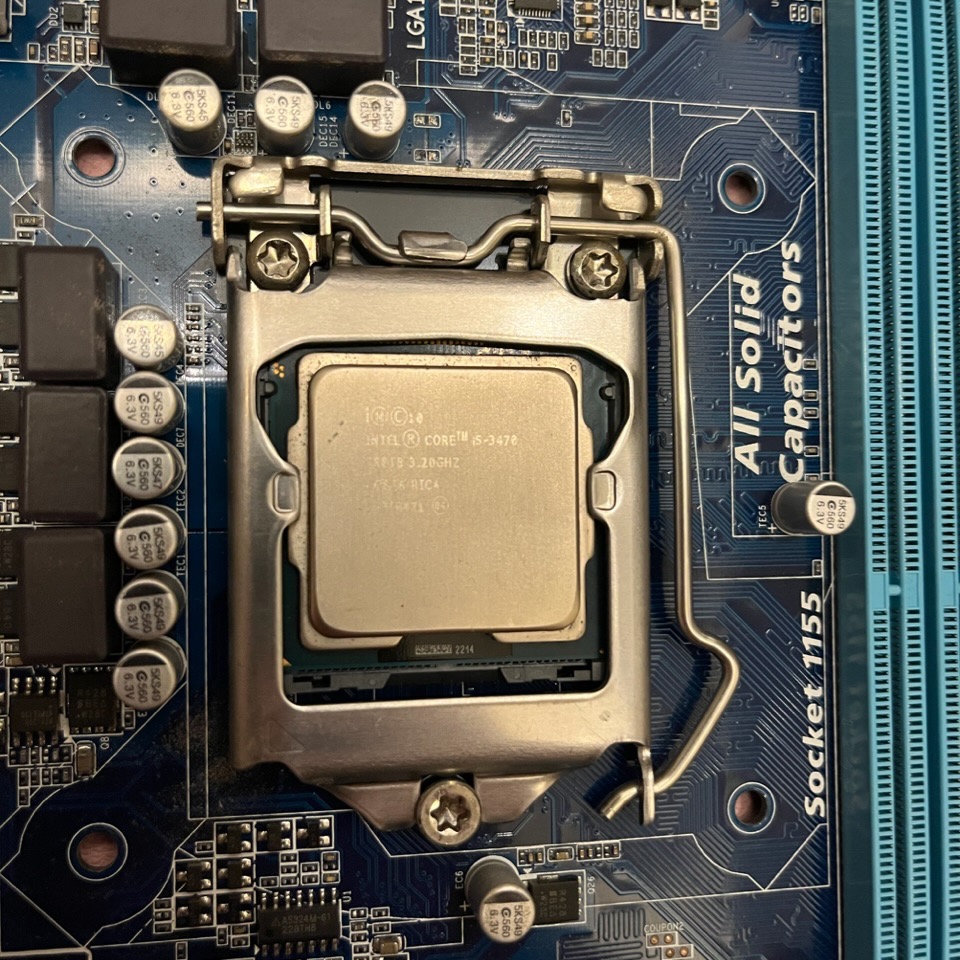 二手CPU+MB:i5 3470+技嘉B75m-D2V，功能正常，保固七天！售出不退！桃園可以面交！-細節圖8