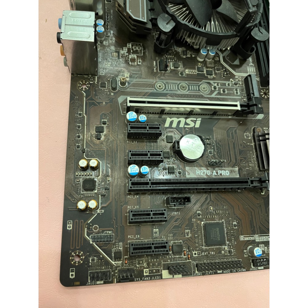 二手CPU+MB:G4560+MSI H270 A Pro，1151腳位！功能正常，保固七天！售出不退！桃園可以面交！-細節圖4