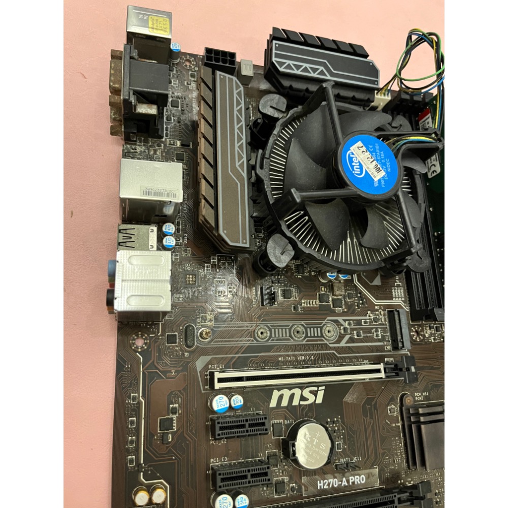 二手CPU+MB:G4560+MSI H270 A Pro，1151腳位！功能正常，保固七天！售出不退！桃園可以面交！-細節圖7