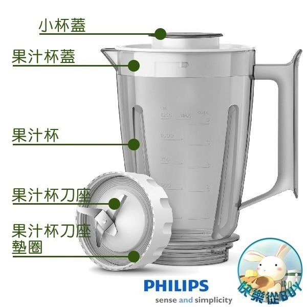 PHILIPS飛利浦  HR2191 超活氧果汁機專用配件-細節圖2