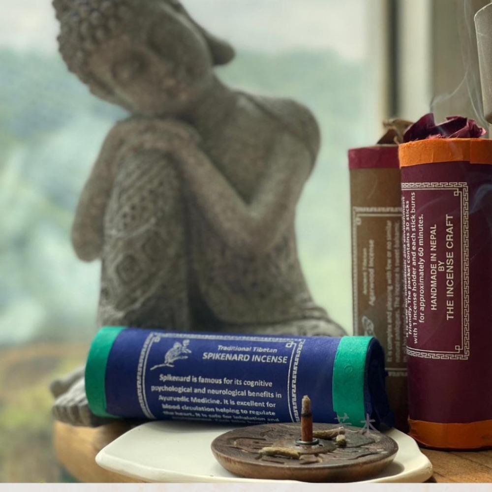 若木【現貨附香座】❤️尼泊爾 手工草本植物線香 30支桶裝 草藥藏香 粗版 線香-細節圖2