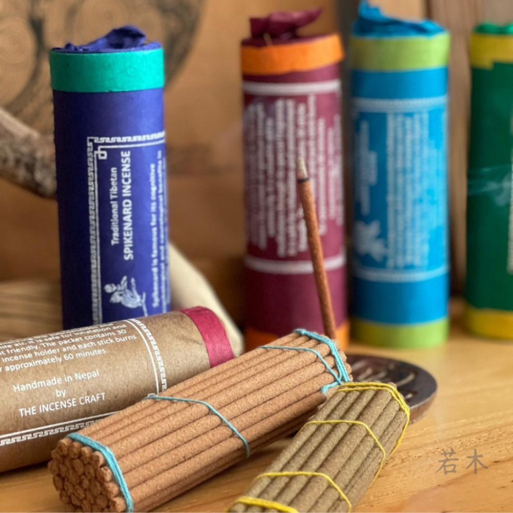 若木【現貨附香座】❤️尼泊爾 手工草本植物線香 30支桶裝 草藥藏香 粗版 線香-細節圖3