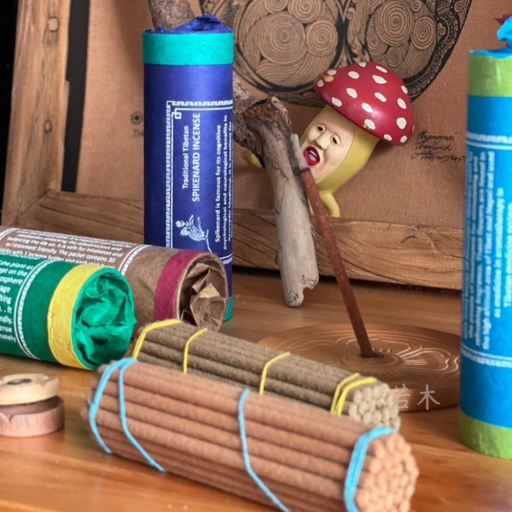 若木【現貨附香座】❤️尼泊爾 手工草本植物線香 30支桶裝 草藥藏香 粗版 線香-細節圖5