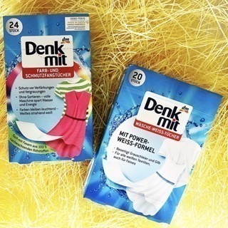 【魔法花園】德國DM Denkmit 洗衣防染吸色布 洗衣吸色 魔布 防染吸色紙 拋棄式 白色/彩色 洗衣用24入-細節圖2