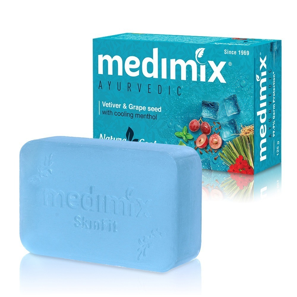 【魔法花園】MEDIMIX美姬仕印度皂125g 綠寶石皇室藥草浴美肌皂  寶貝/檀香/經典草本/藍寶石沁涼-細節圖5