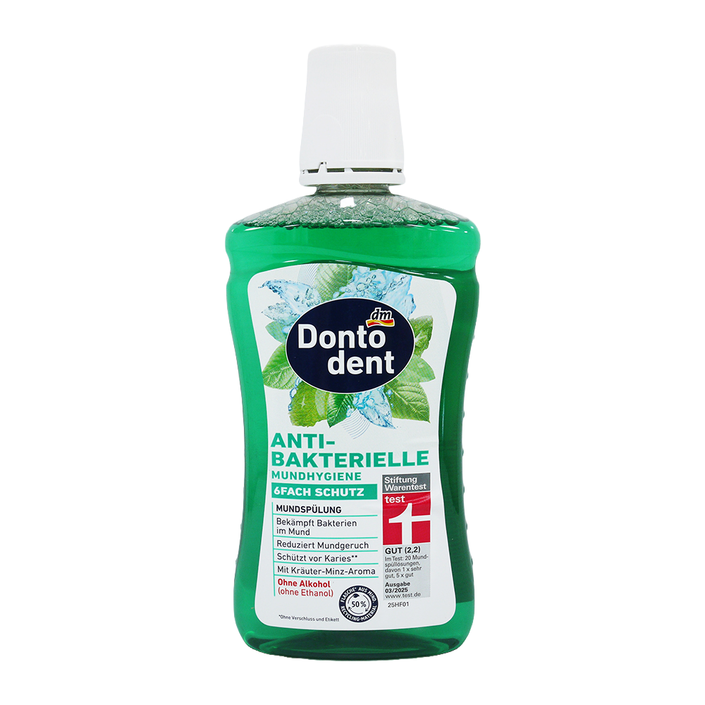 【魔法花園】德國 DM Dontodent 成人漱口水 500ml 強效護理 防蛀牙 漱口水-規格圖7