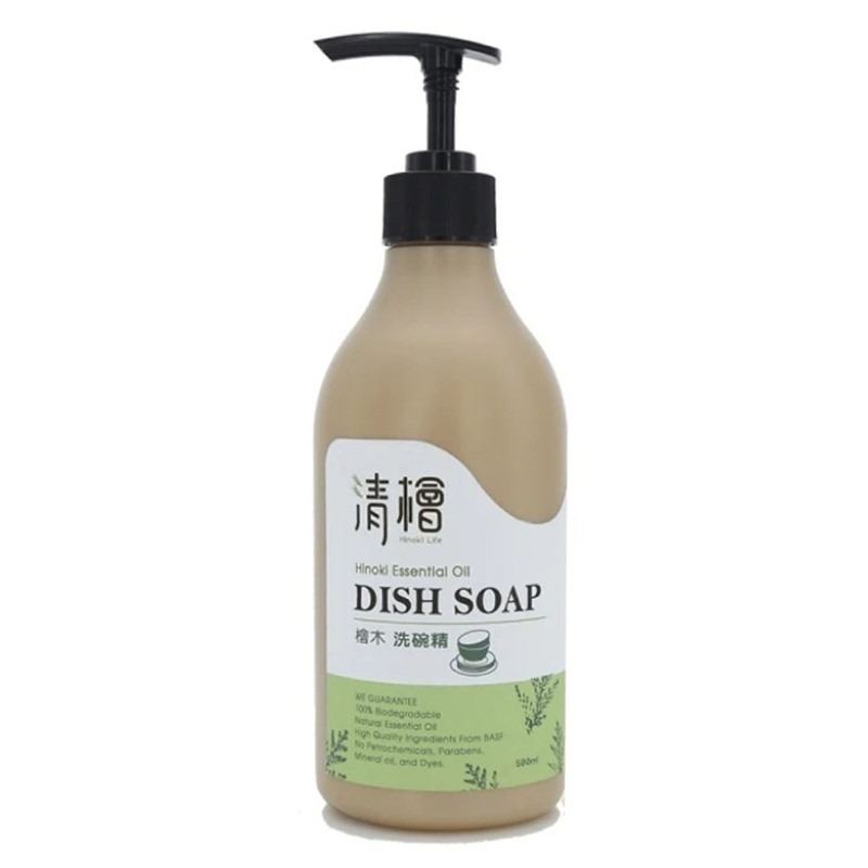 【清檜Hinoki Life】檜木洗碗精/檜木奶瓶蔬果洗潔精 500ml 洗碗精 洗碗 蔬果清潔 洗奶瓶-細節圖2