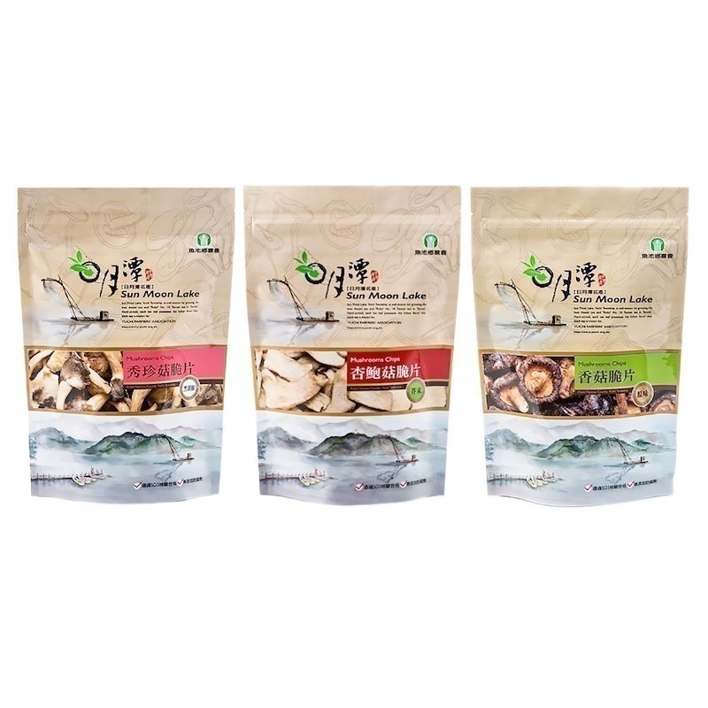 【魚池鄉農會】香菇/杏鮑菇/秀珍菇脆片 90g/包 (全素) 原味/黑胡椒/芥末 日月潭最夯伴手禮 農會-細節圖2