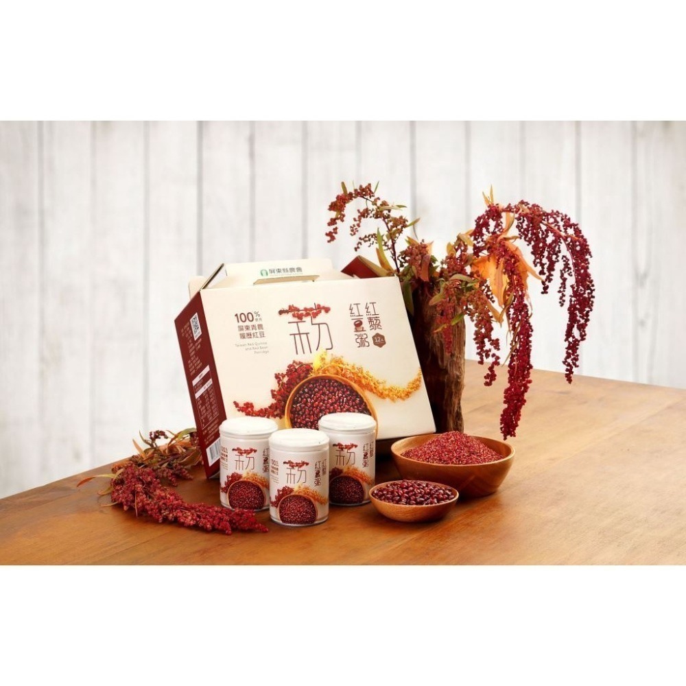 【屏東縣農會】紅藜紅豆粥 12入禮盒裝 250g/罐 紅藜 紅豆 粥品 美食 伴手禮 禮盒 送禮-細節圖4