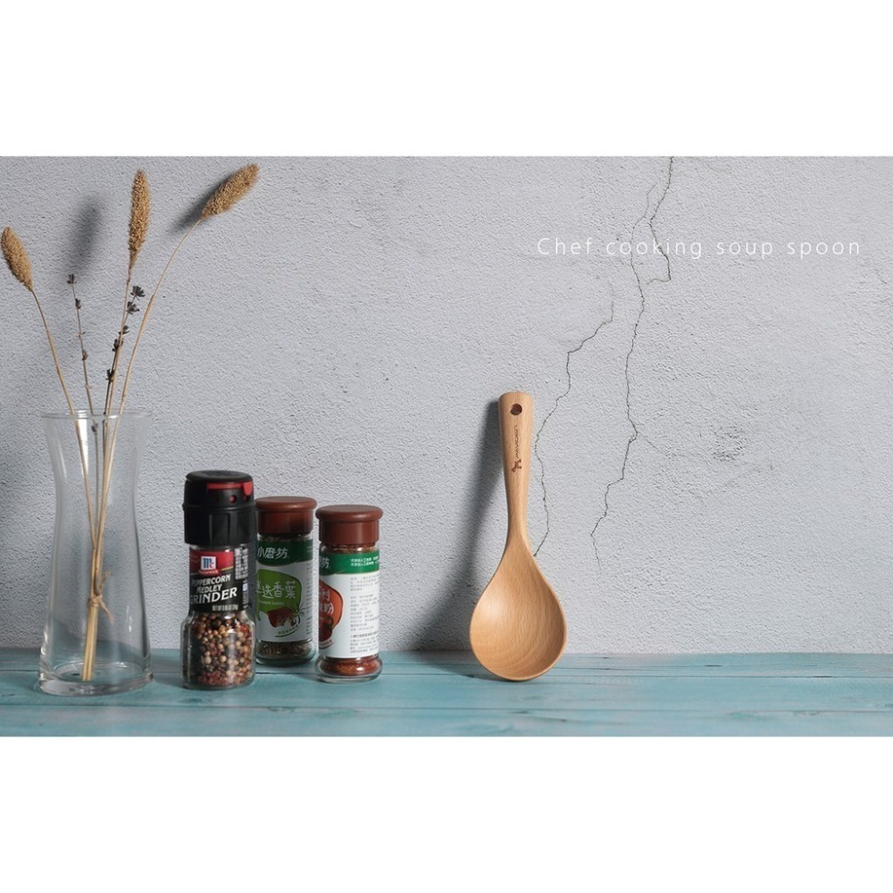 【帕維登】雪芙湯杓-小(山毛櫸) (耐熱達攝氏250度安全塗料) 湯勺 廚房用品 廚房 料理用具-細節圖4