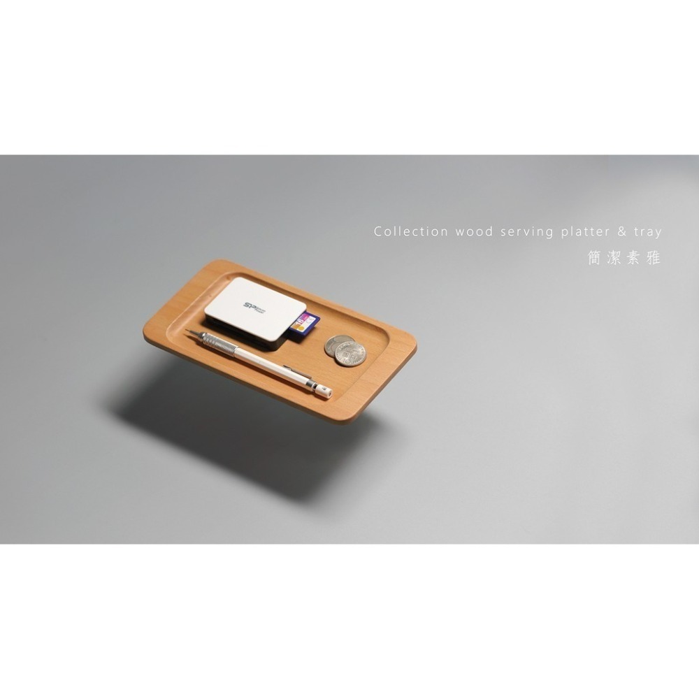 【帕維登】可蕾端型收納盤-小(山毛櫸 / 楓木) (國內外認證食品等級安全塗料) 置物盤 碗盤-細節圖3
