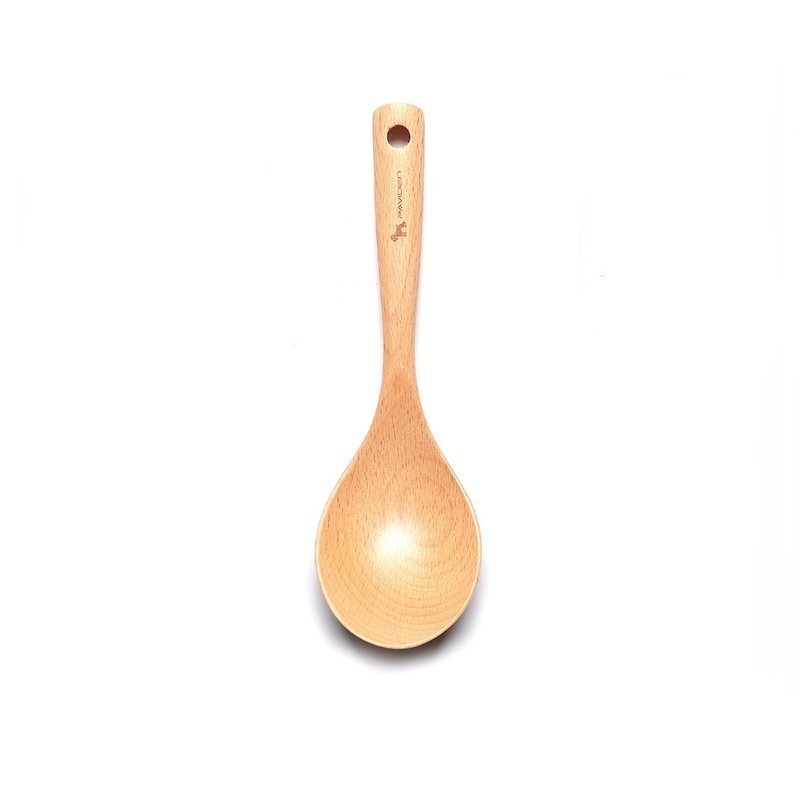 【帕維登】雪芙湯杓-中(山毛櫸) (耐熱達攝氏250度安全塗料) 湯杓廚房用品 湯勺 料理用具-細節圖2