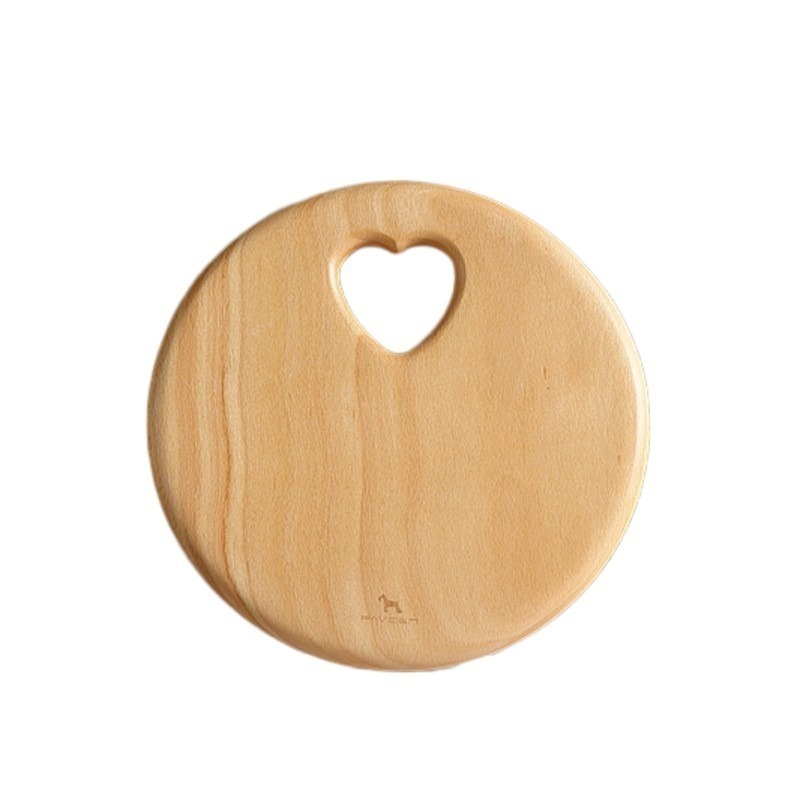 【帕維登】心情熱墊板-圓(山毛櫸) (國內外認證食品等級安全塗料) 復古木質托盤 碗盤 木製飯店上菜盤子-細節圖2