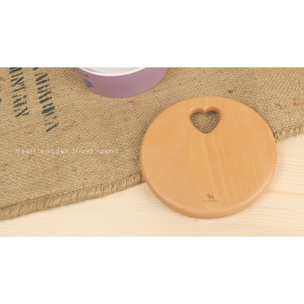 【帕維登】心情熱墊板-圓(山毛櫸) (國內外認證食品等級安全塗料) 復古木質托盤 碗盤 木製飯店上菜盤子-細節圖4