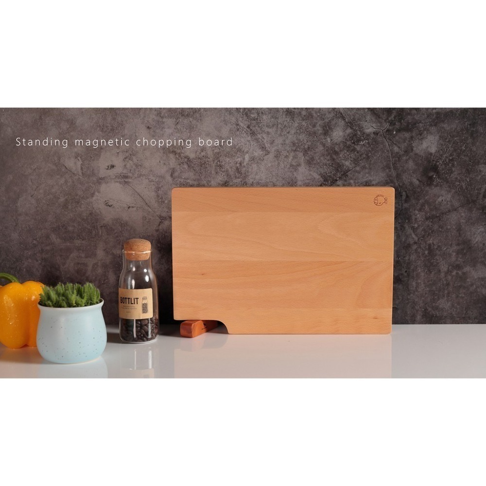【帕維登】站立磁吸式砧板-中(山毛櫸) (國內外認證食品等級安全塗料) 木製砧板 料理用具 好時好食-細節圖4