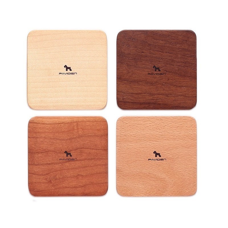 【帕維登】微風杯墊 (綜合四入) (國內外認證食品等級安全塗料) 木製杯墊 極簡風 茶杯 午茶 好時好食-細節圖2