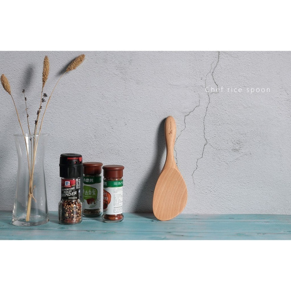 【帕維登】雪芙斜飯杓(山毛櫸) (國內外認證食品等級安全塗料) 木製 廚具 料理用具 飯勺-細節圖3