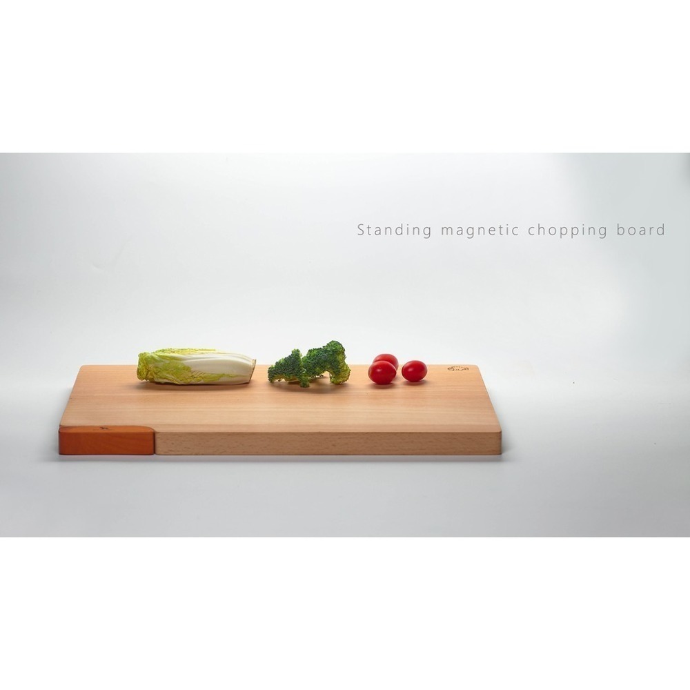 【帕維登】站立磁吸式砧板-大(山毛櫸) (國內外認證食品等級安全塗料) 木製砧板 料理用具 好時好食-細節圖3
