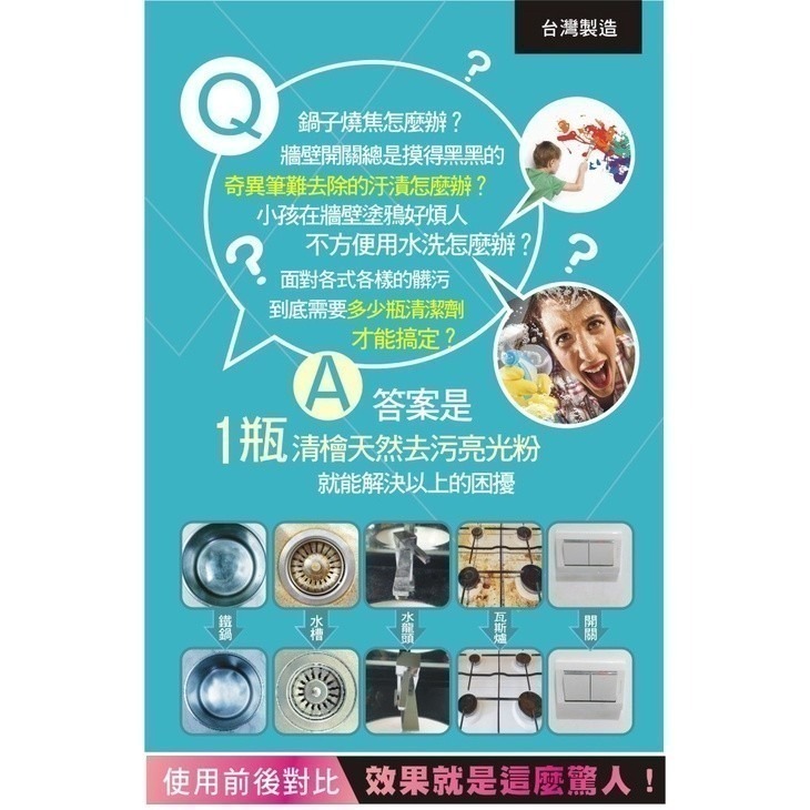 【Hinoki Life 清檜】天然去污亮光粉250g//罐 去污 亮光 清潔 去殘膠 去鏽 膠 粉 罐-細節圖6