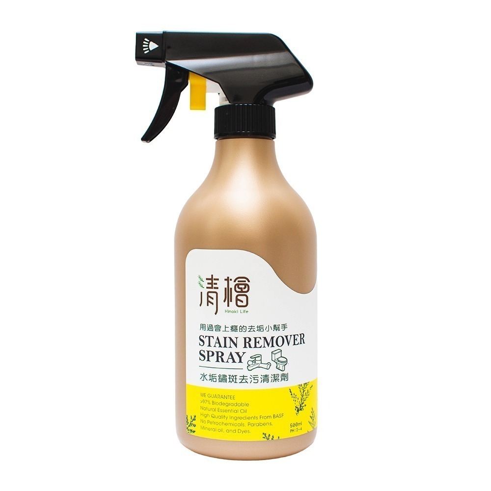 【清檜Hinoki Life】水垢鏽斑去污清潔劑500ml/罐 去污 水垢 鏽斑 檸檬酸 清潔劑 黑斑-細節圖2