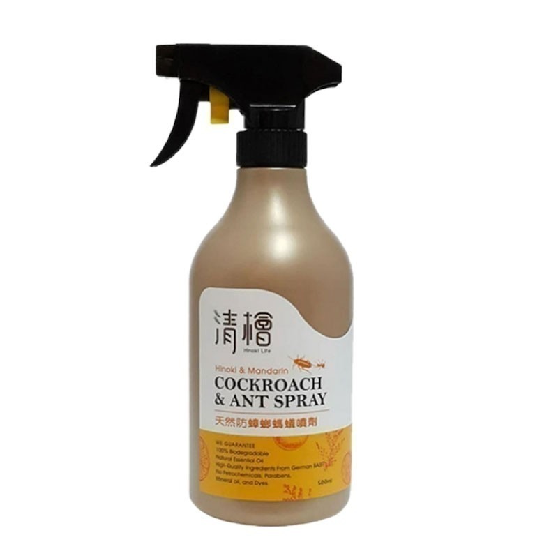【清檜Hinoki Life】 天然防蟑螂螞蟻噴劑500ml 防蟑 蟑螂藥 螞蟻殺蟲劑 驅蟑 蟑螂 螞蟻-細節圖2