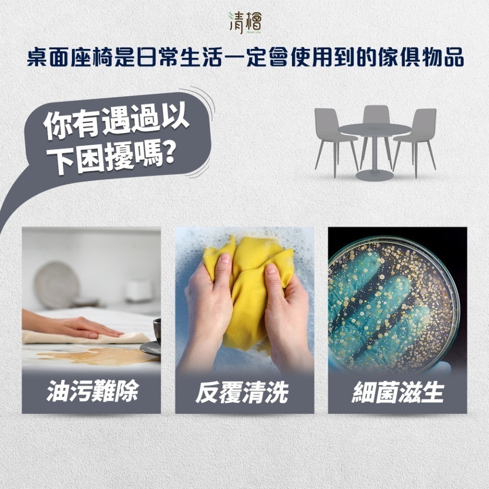【清檜Hinoki Life】抗菌防護桌椅清潔劑500ml/瓶 清潔劑 桌椅清潔劑 沙發清潔劑 汽車清潔劑-細節圖3